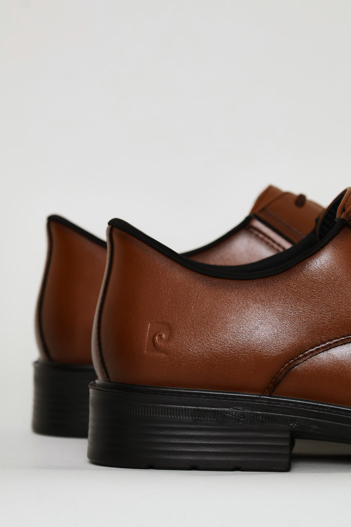 Pc Eezy Fit Toe Cap Derby Shoe - Black