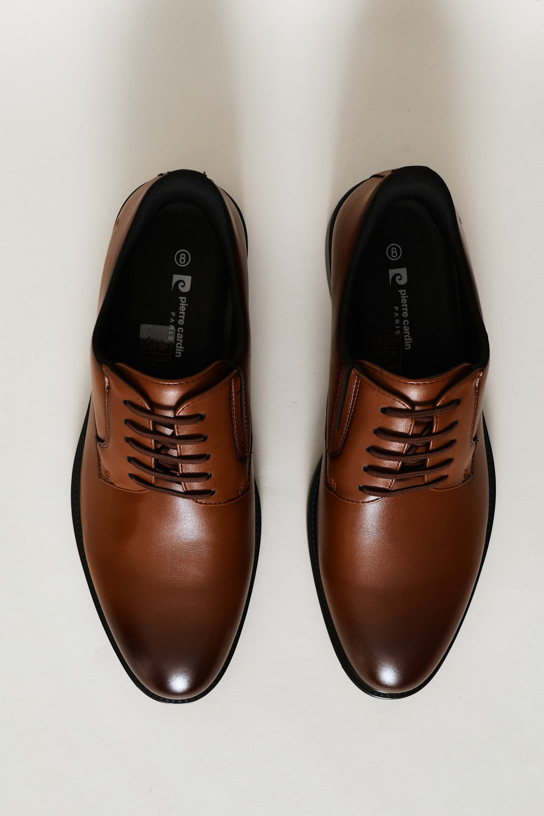 Pc Eezy Fit Toe Cap Derby Shoe - Black