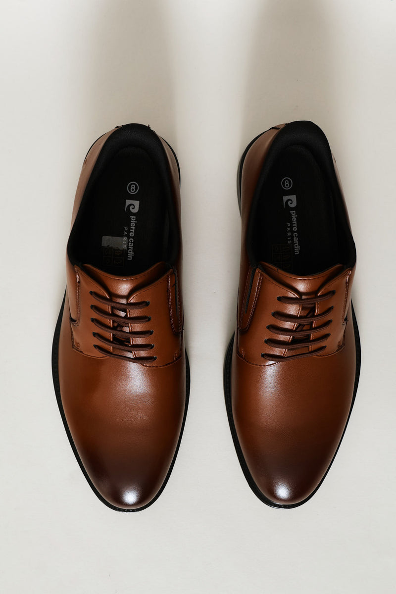 Pc Eezy Fit Toe Cap Derby Shoe - Black