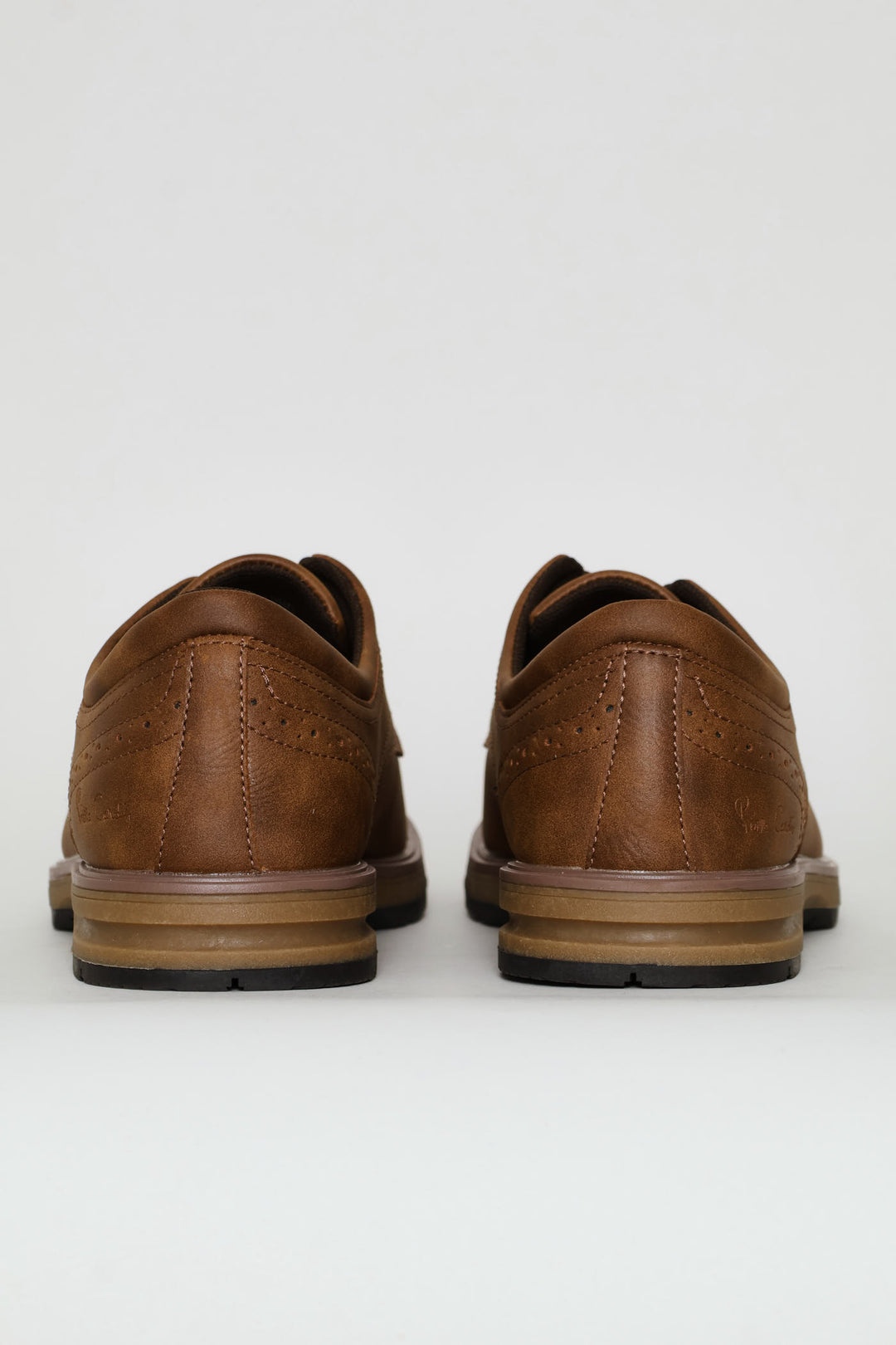 Smart Casual Lace Up Derby Shoe - Tan
