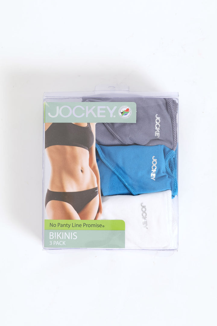 3 Pack Bikini Plain Panties - Multi