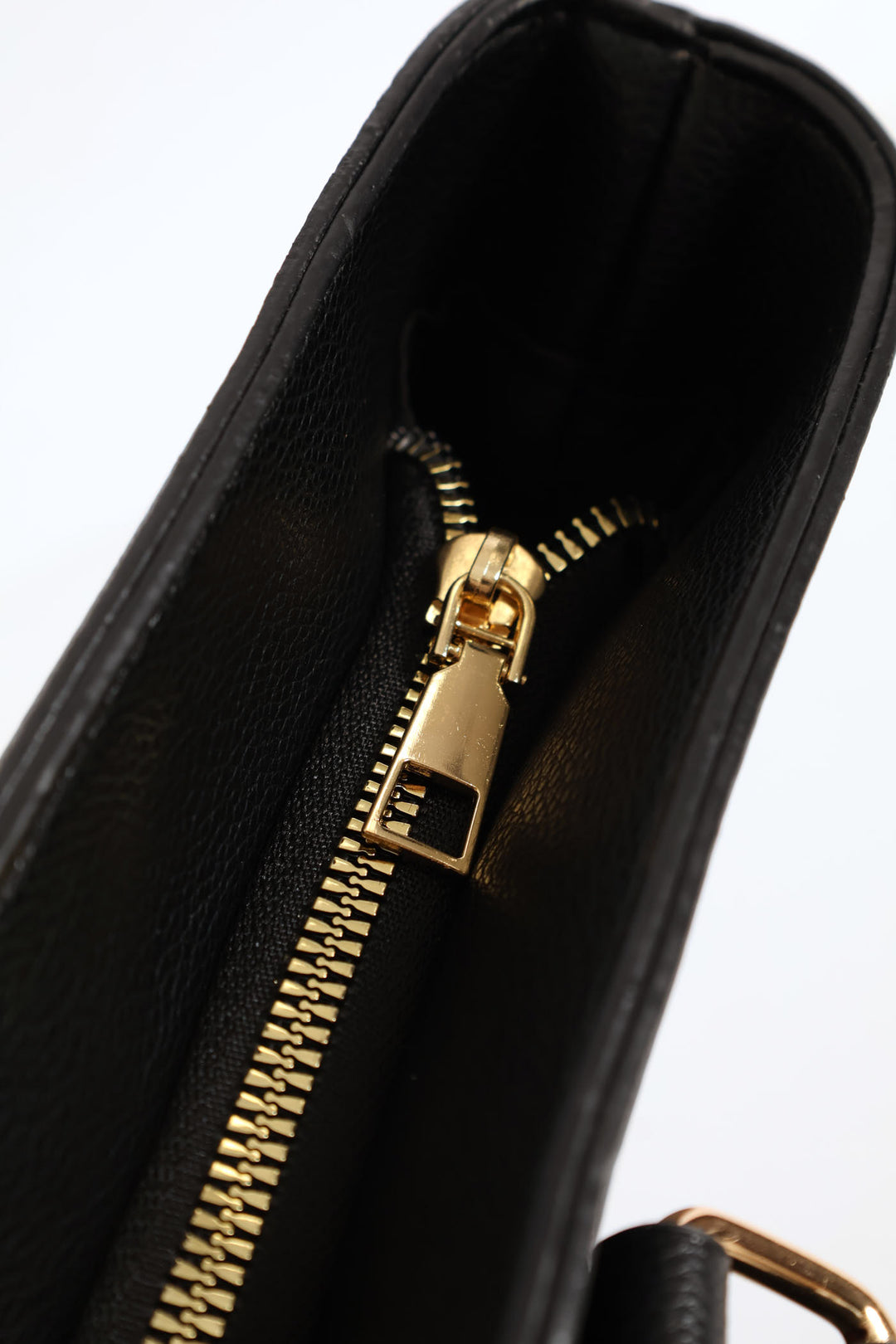 Top Stitch Handle Shopper - Black