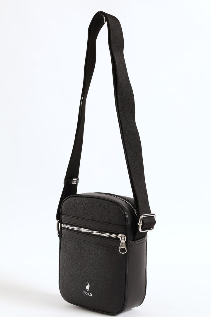 Lyon Compact Crossbody Bag - Black