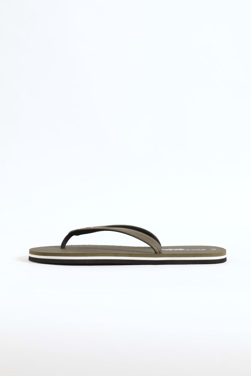 Basic Rubber Flip Flop - Olive