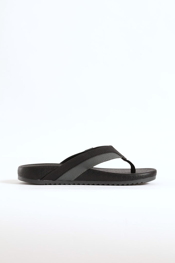 Hobie Wide Vamp Sandal - Black