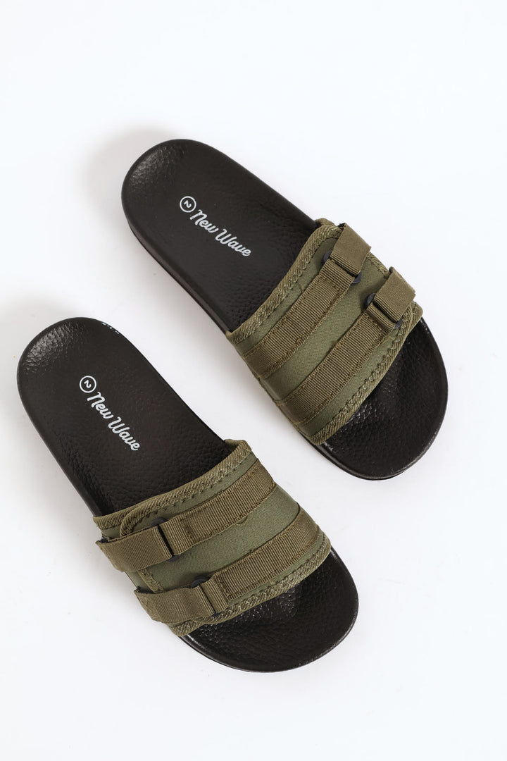 Boys Utlity Pool Slide - Olive