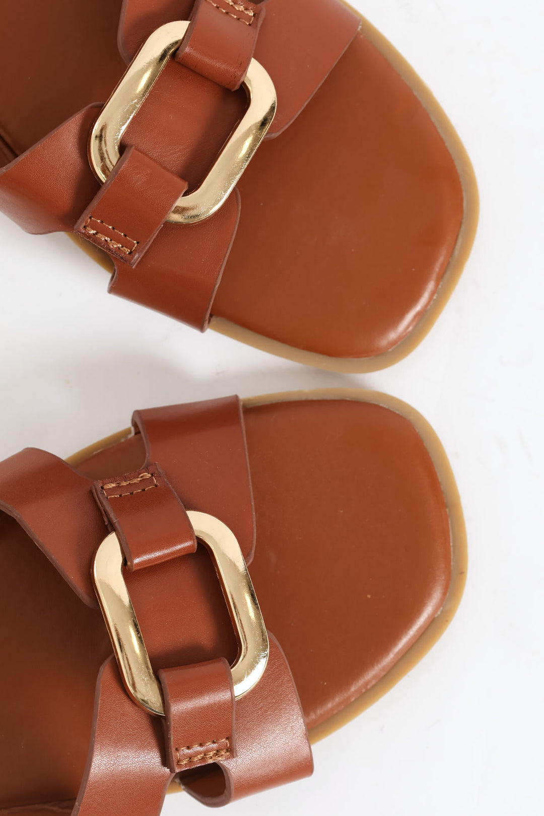 Girls Mini Flat Sandal - Tan