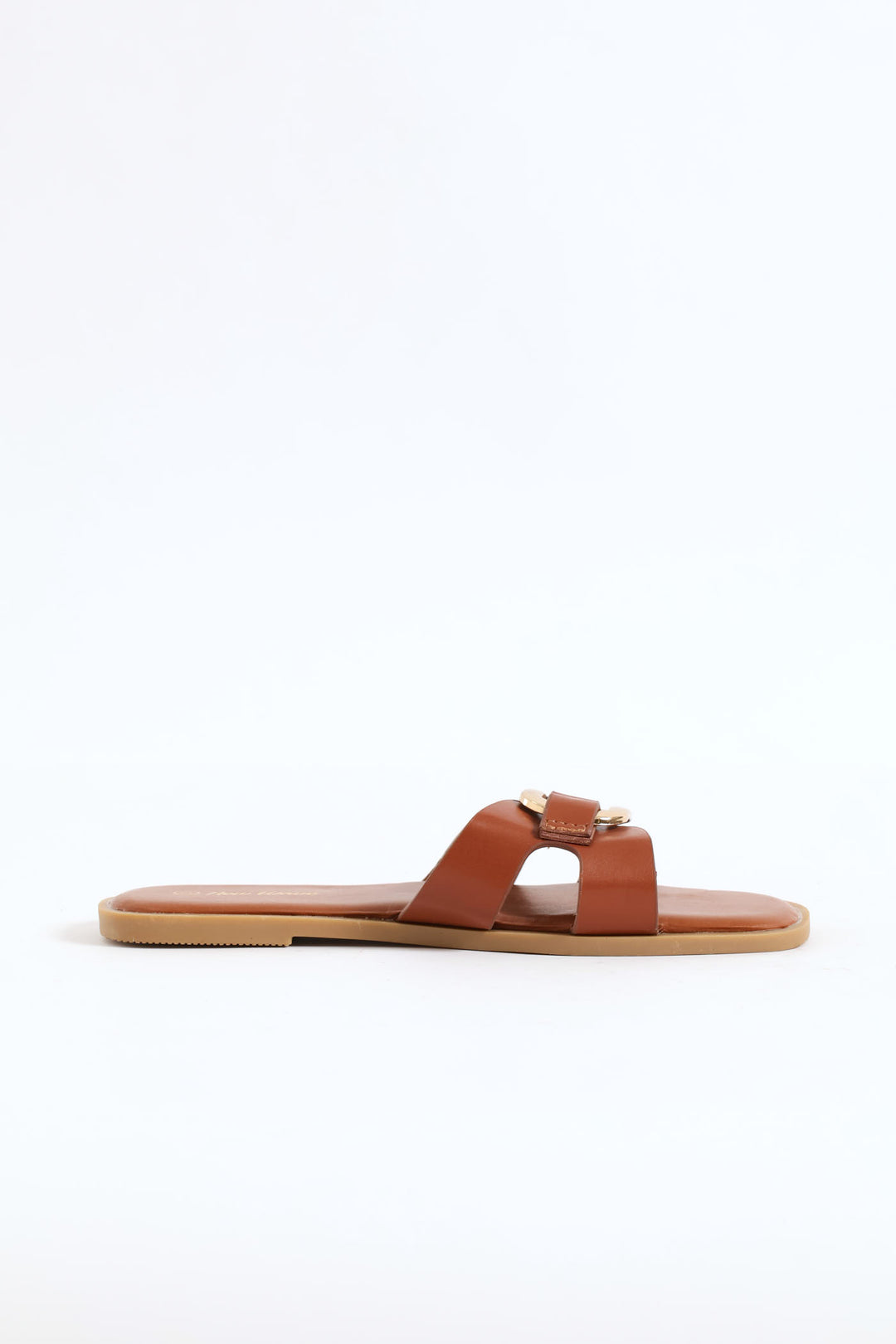 Girls Mini Flat Sandal - Tan