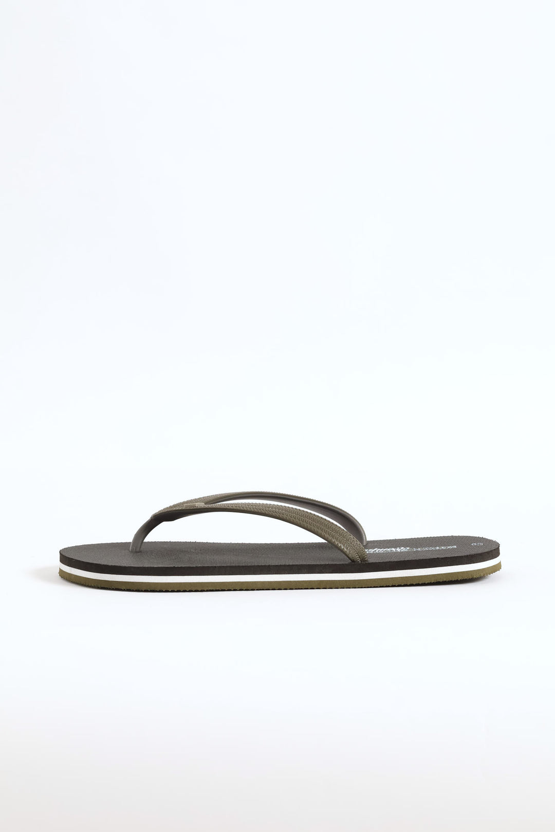 Printed Rubber Flip Flop - Black