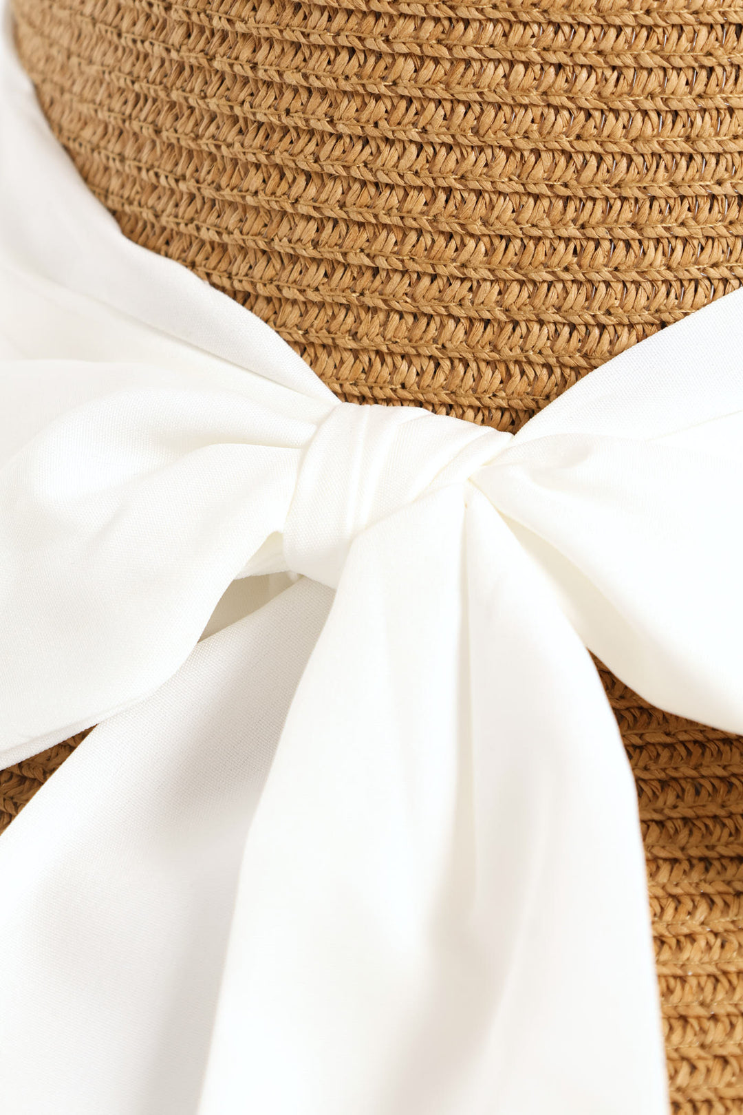 Bow Turned Down Sunhat - Tan