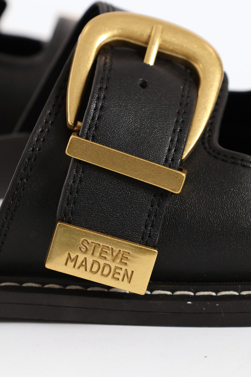 Arch Double Strap Slide - Black