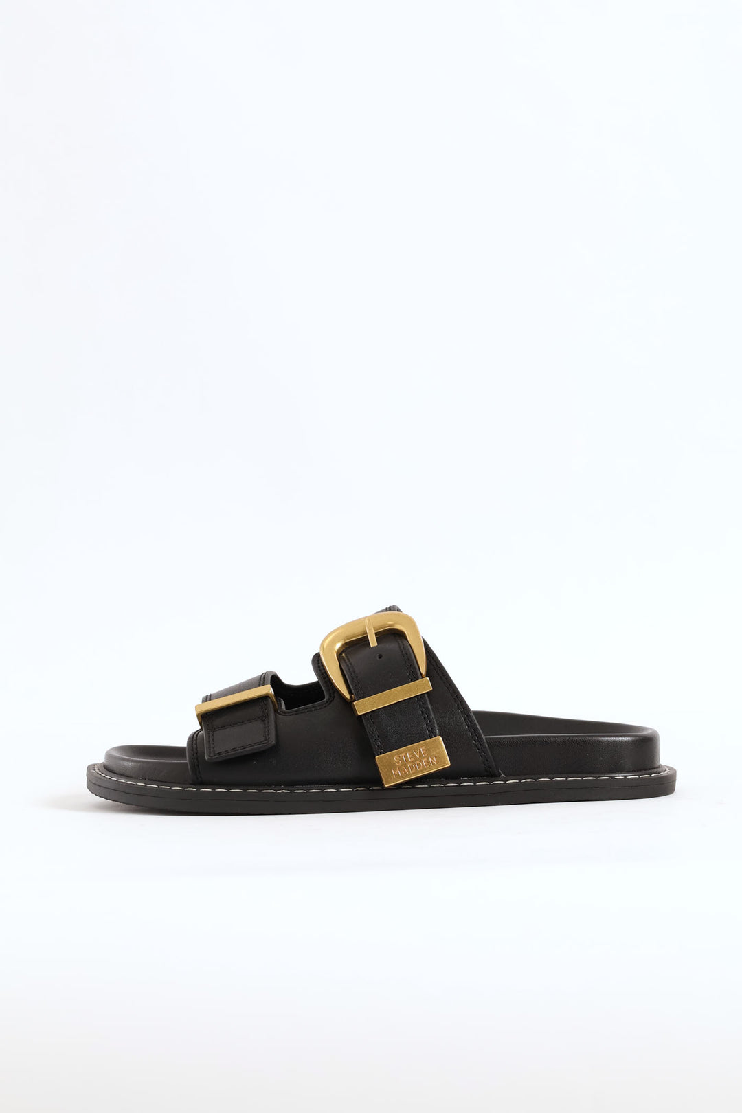 Arch Double Strap Slide - Black