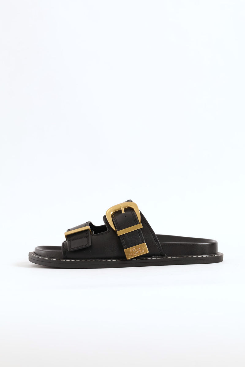 Arch Double Strap Slide - Black