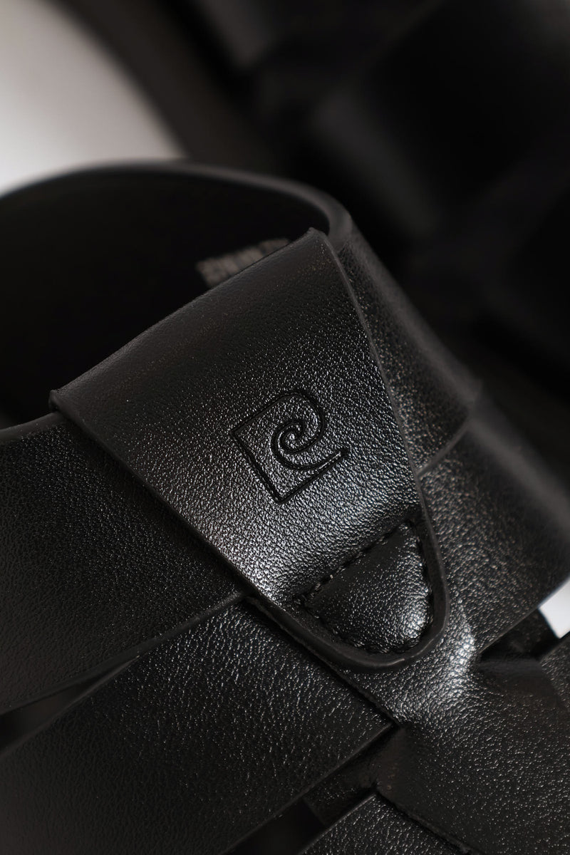 Comfort Strappy Upper Sandal - Black