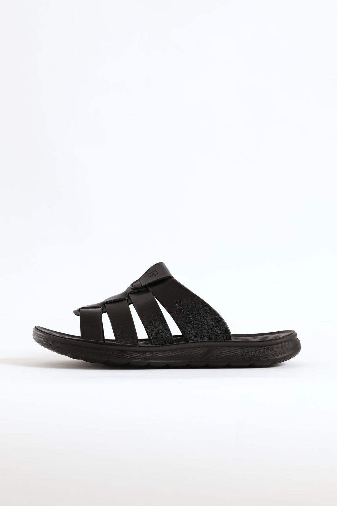Comfort Strappy Upper Sandal - Black