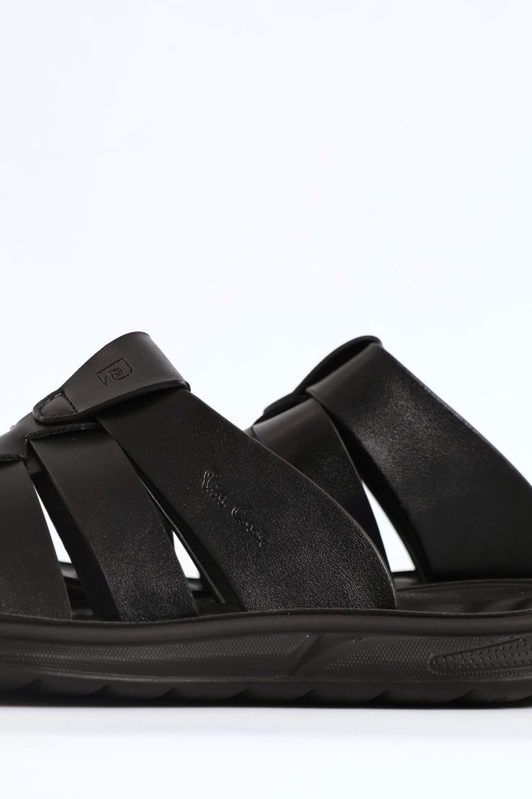 Comfort Strappy Upper Sandal - Black