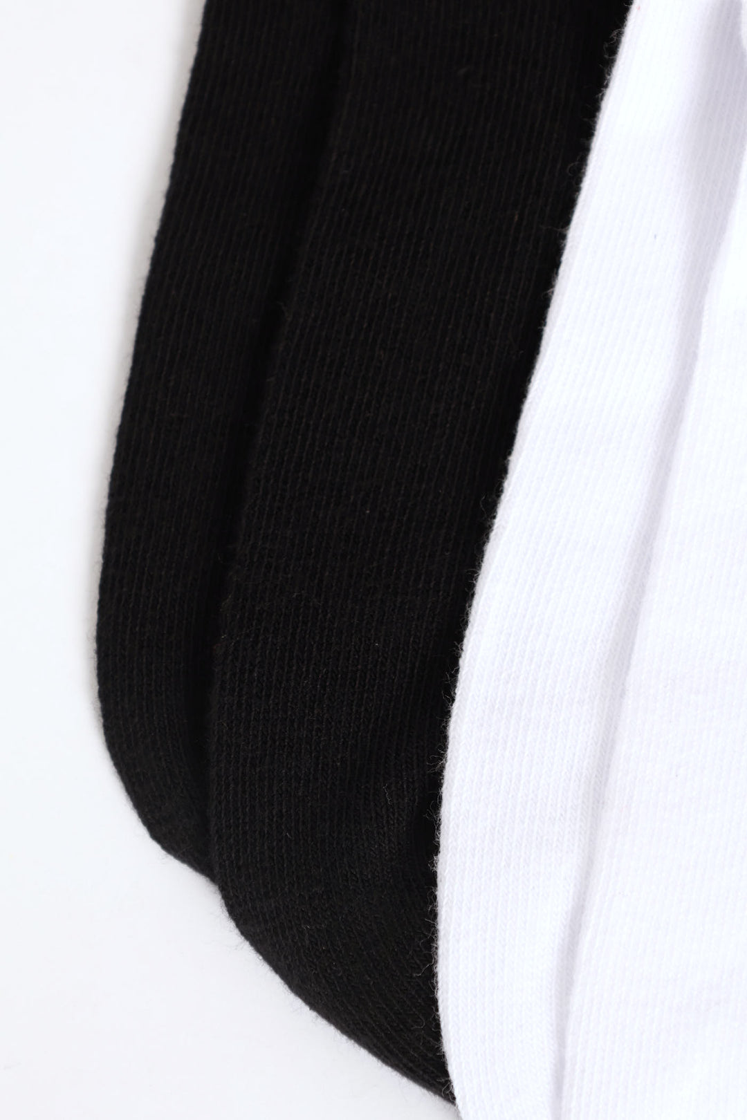 2 Pack 3D Pearl Bow Mid Crew Socks - Black/White