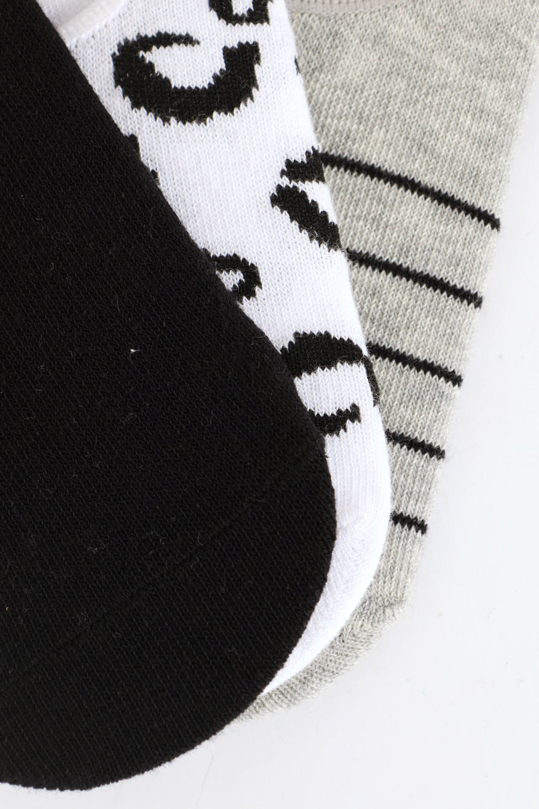 3 Pack Animal Print Secret Socks - Multi