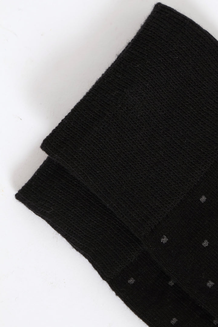 Single Mini Dots Anklet Sock - Black