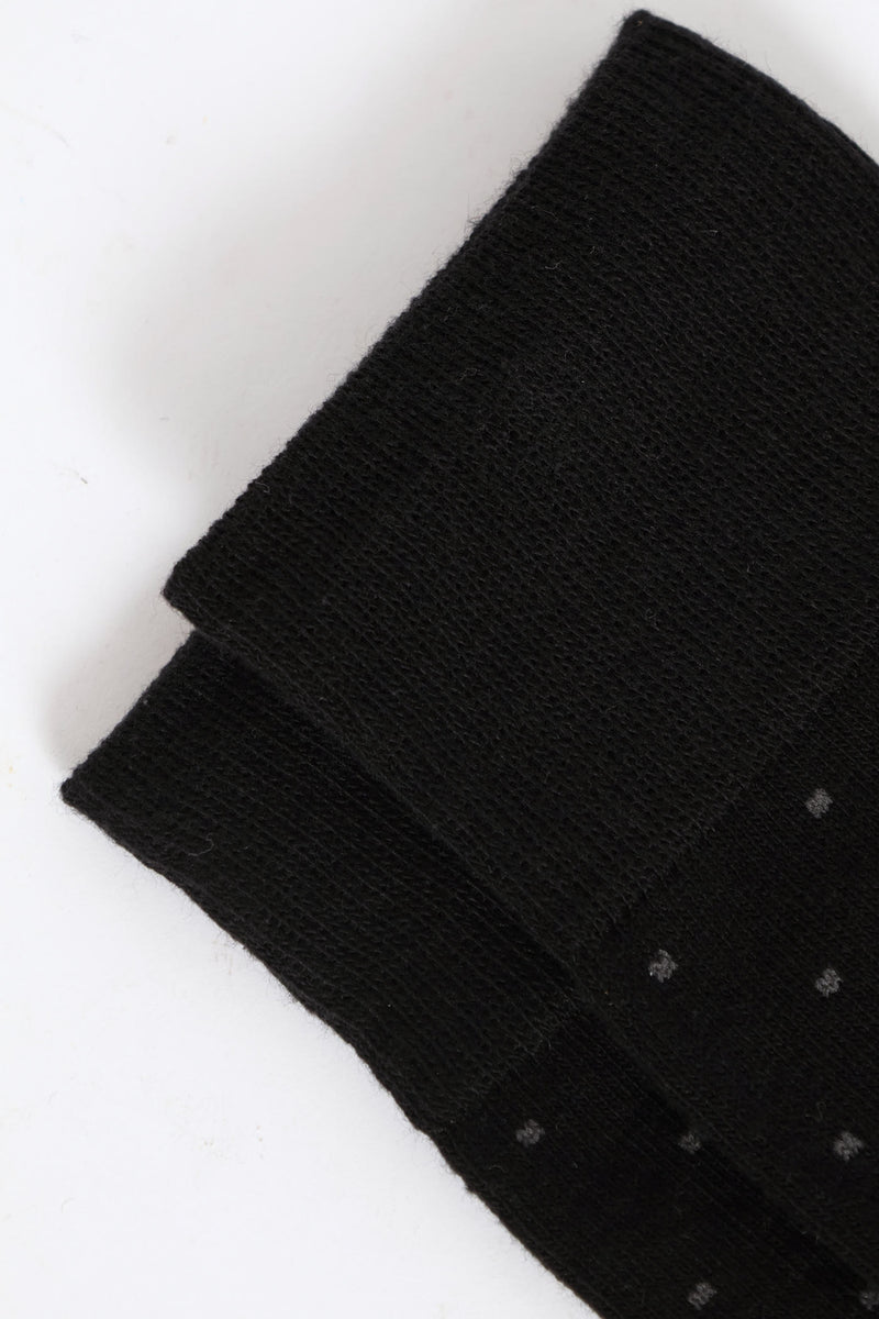 Single Mini Dots Anklet Sock - Black