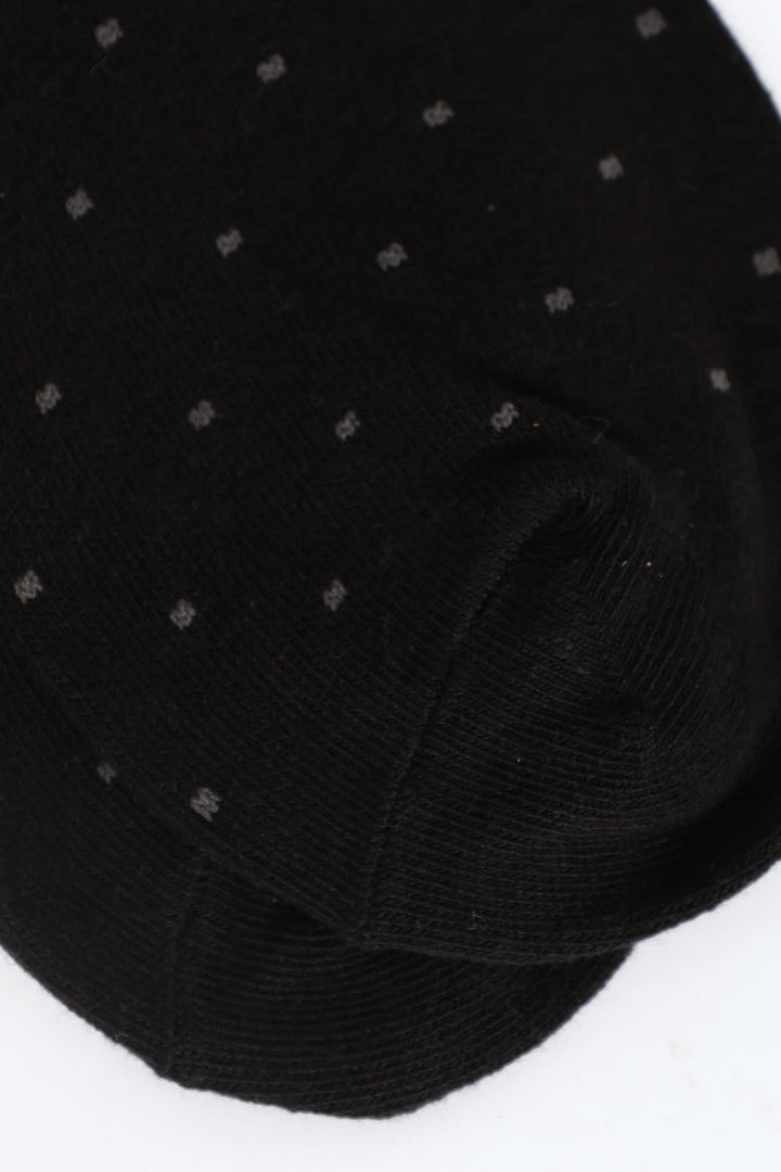 Single Mini Dots Anklet Sock - Black