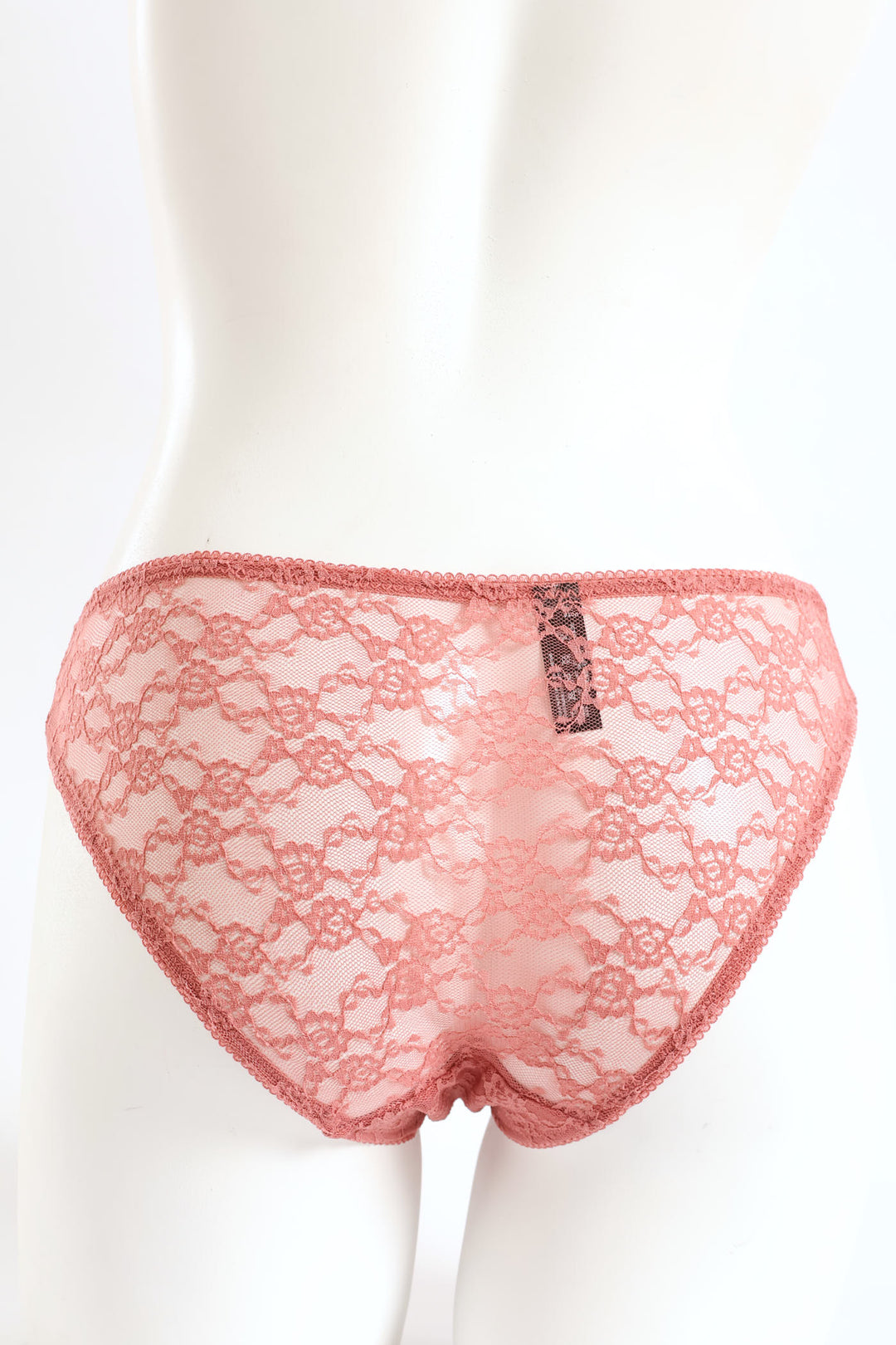 Full Lace Brazilian Panty - Dusty Rose