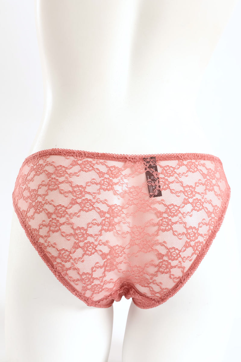 Full Lace Brazilian Panty - Dusty Rose