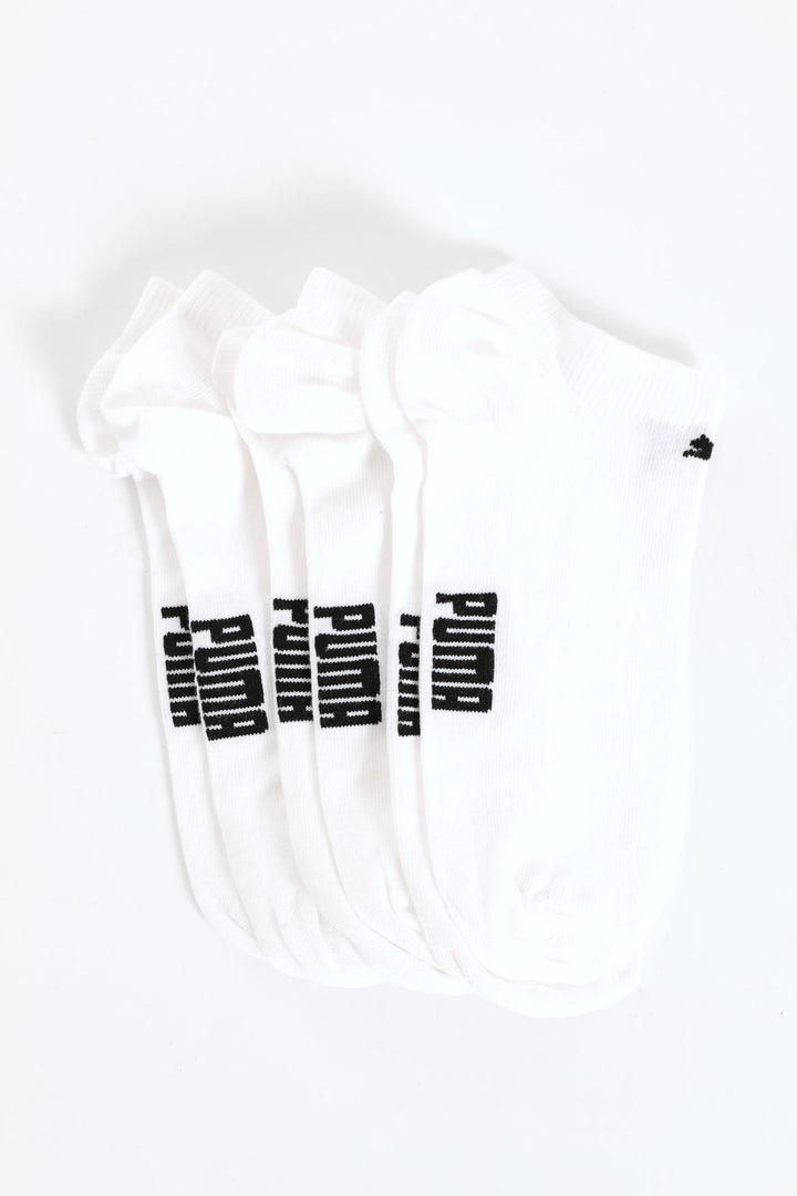 3 Pack Padel No Show Low Cut Socks - White