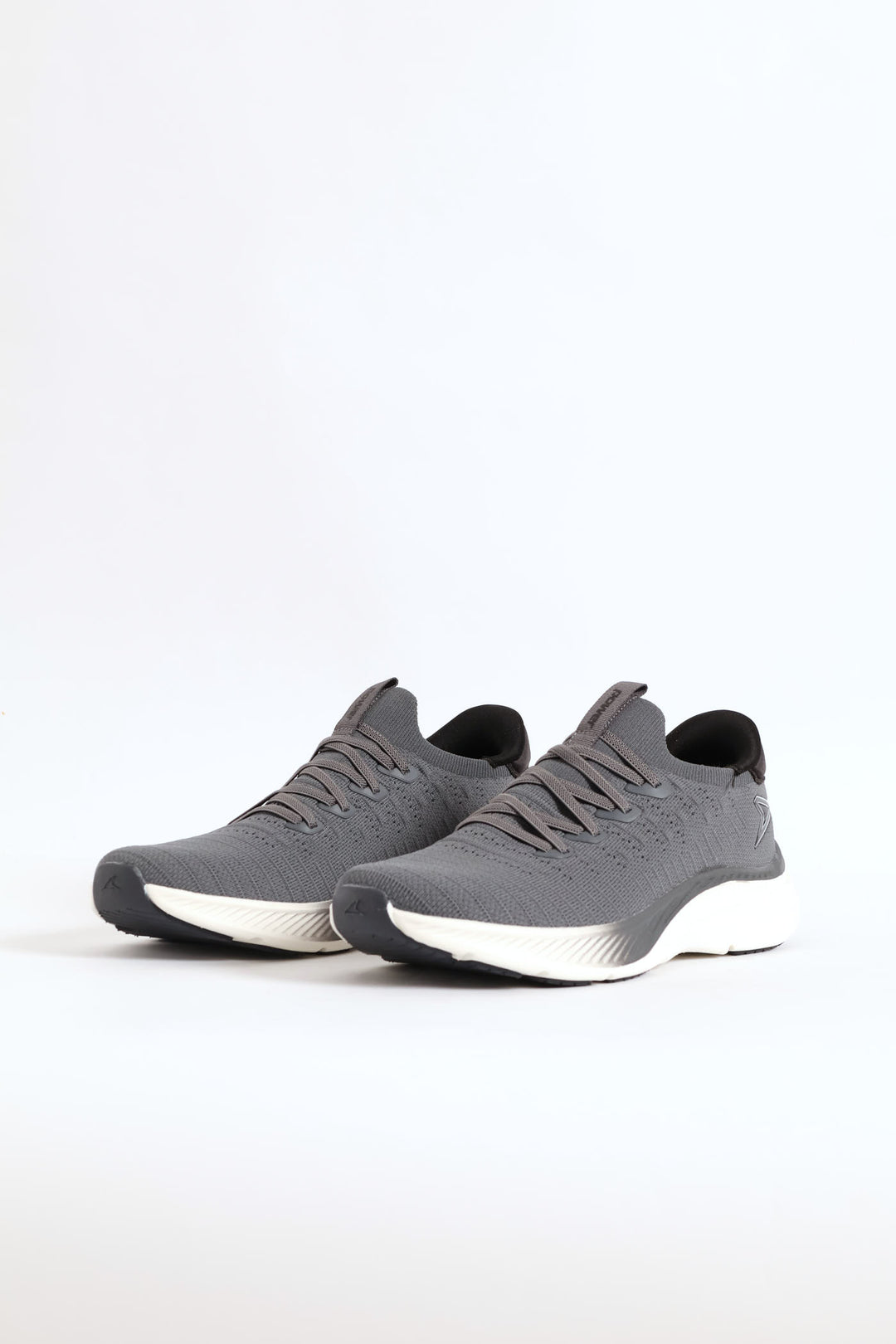 Onda Lace Up Knit Trainer - Grey