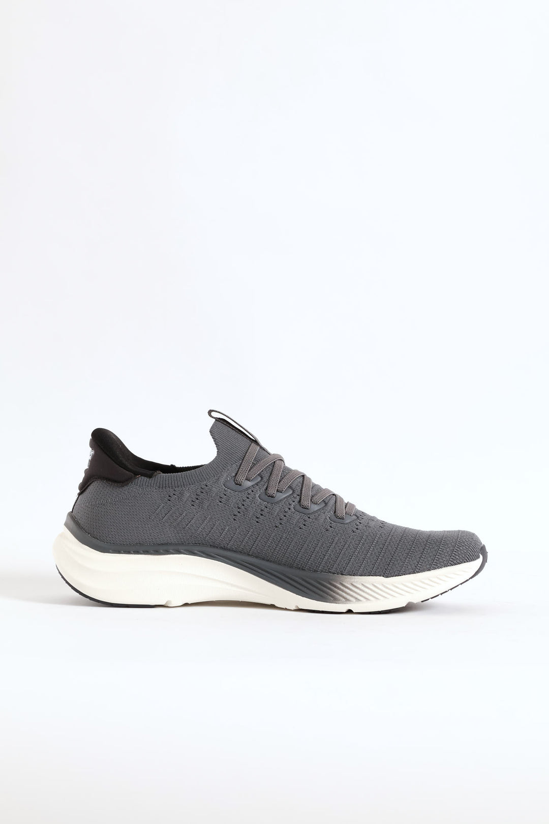 Onda Lace Up Knit Trainer - Grey