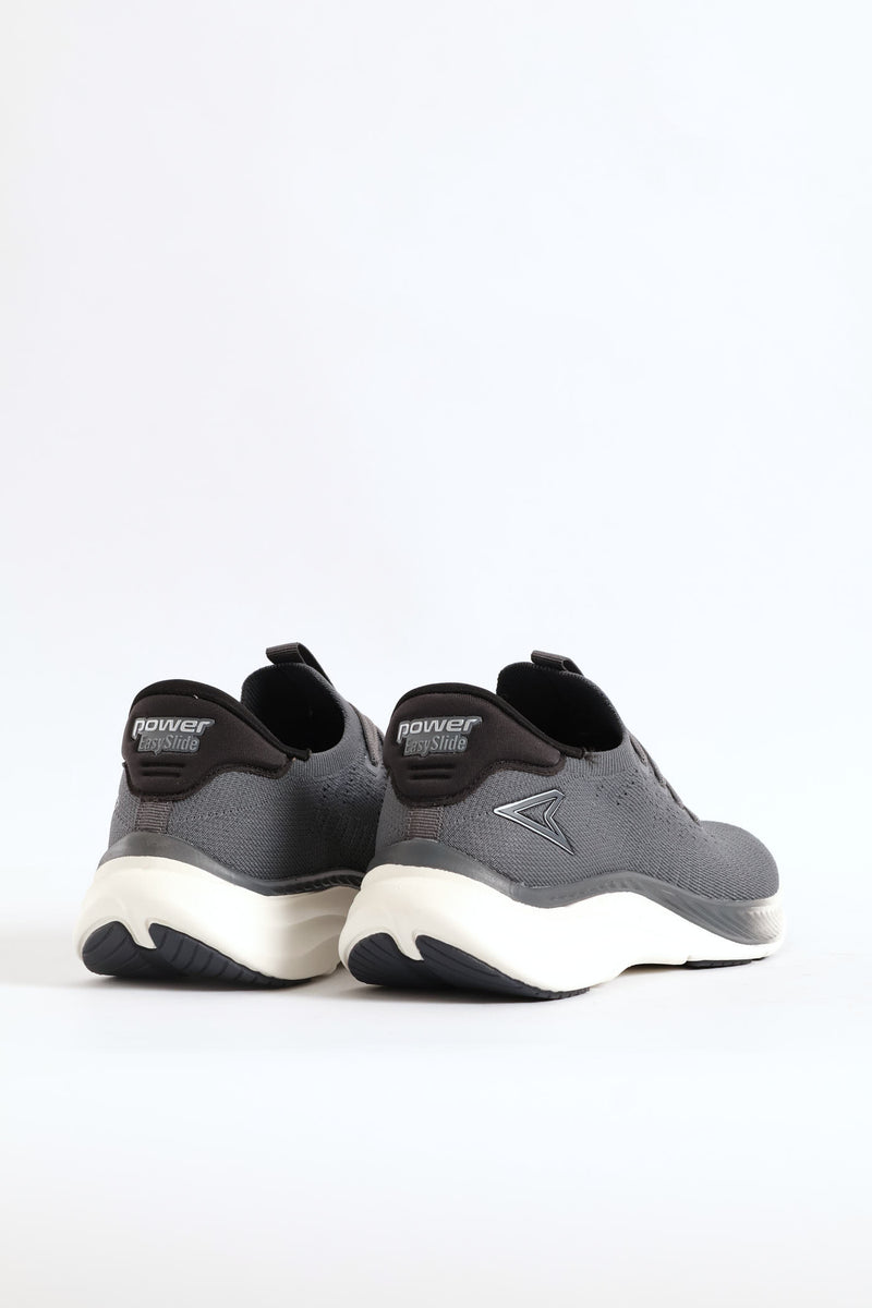 Onda Lace Up Knit Trainer - Grey