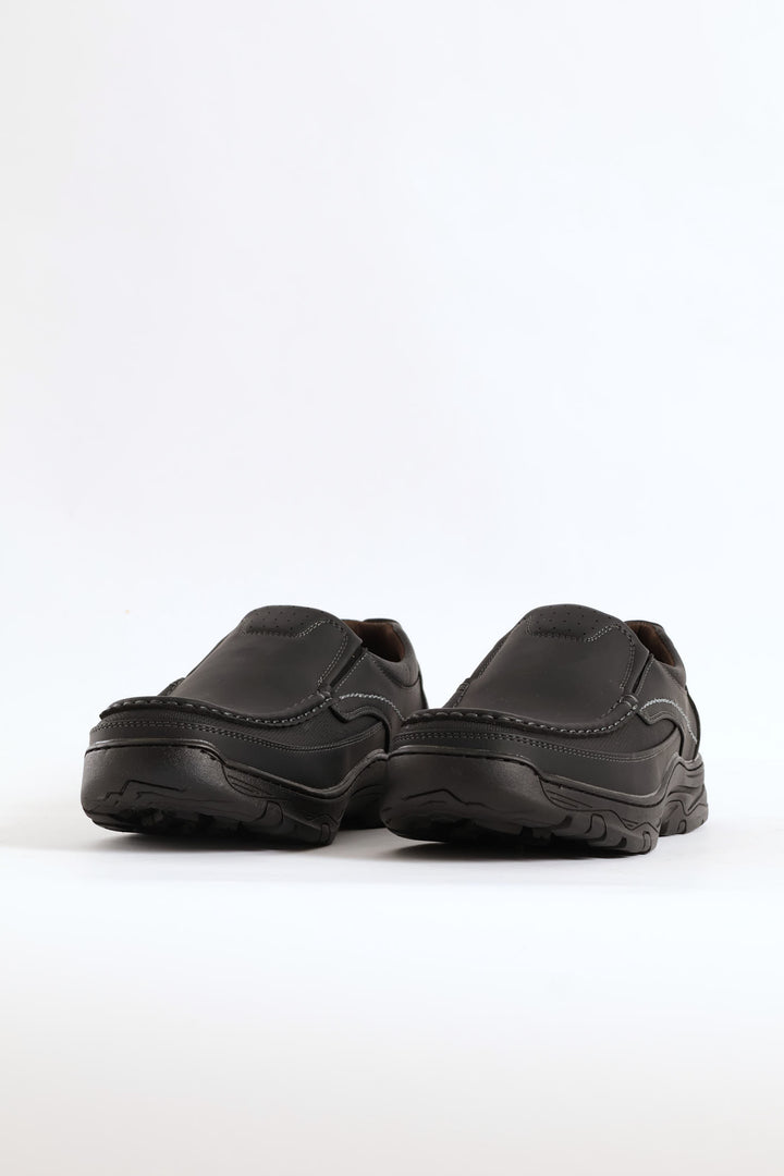 Todd Slip On Worker Shoe - Black