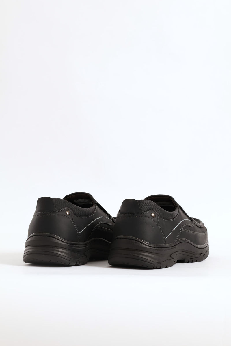 Todd Slip On Worker Shoe - Black