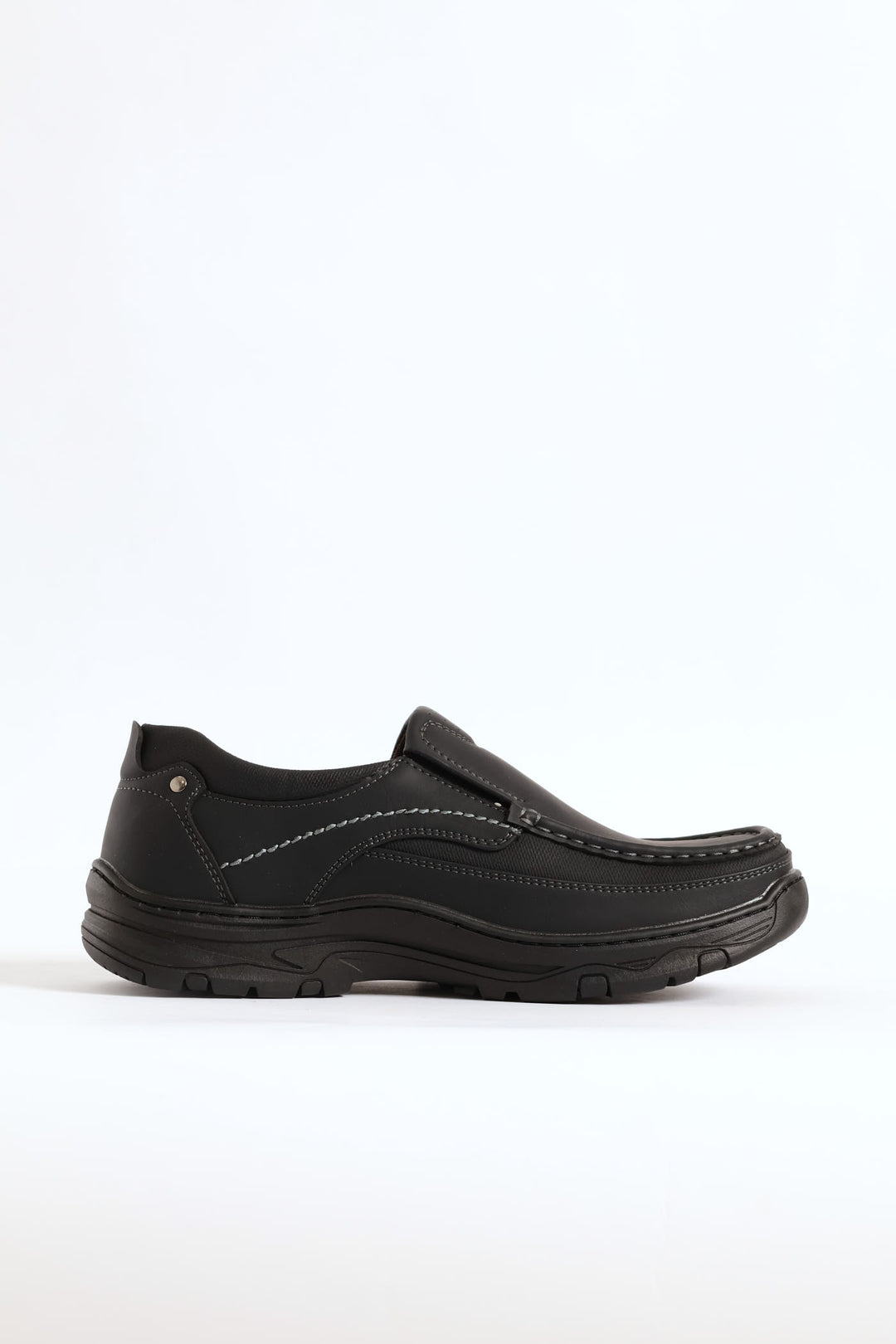 Todd Slip On Worker Shoe - Black