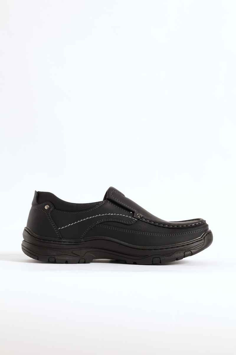 Todd Slip On Worker Shoe - Black
