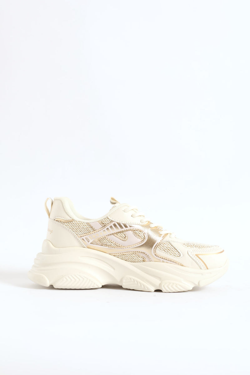 Jessica Sporty Sneaker - Cream