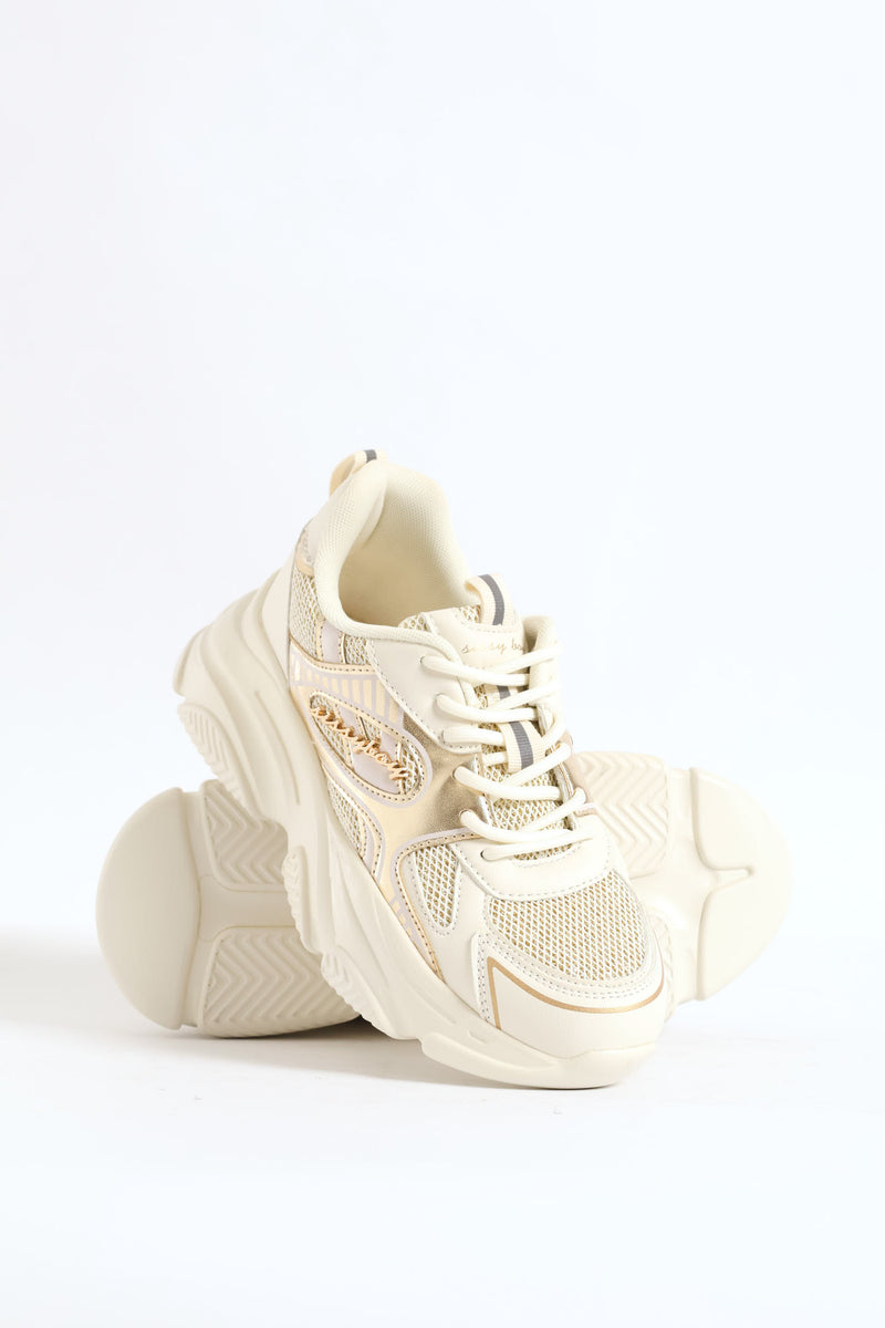 Jessica Sporty Sneaker - Cream