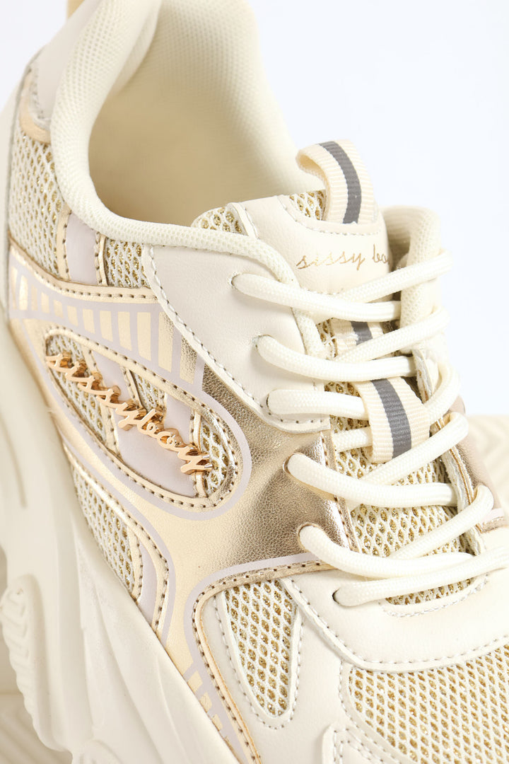 Jessica Sporty Sneaker - Cream