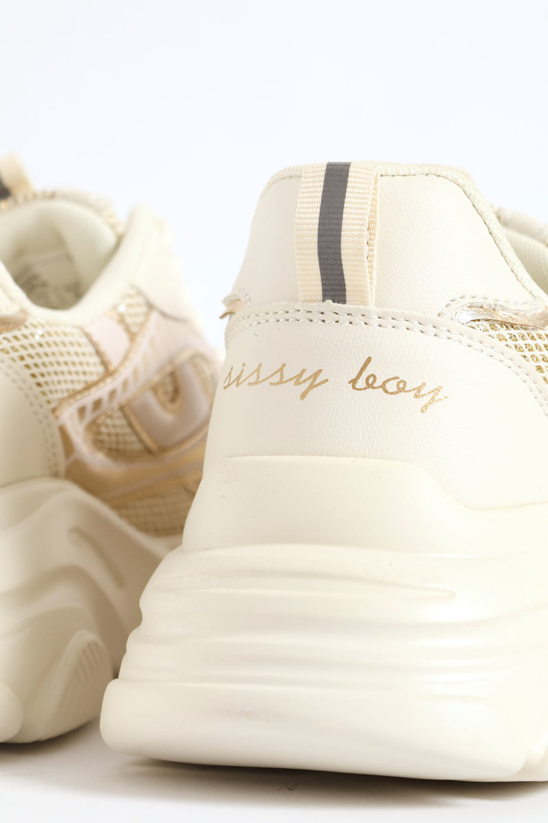 Jessica Sporty Sneaker - Cream