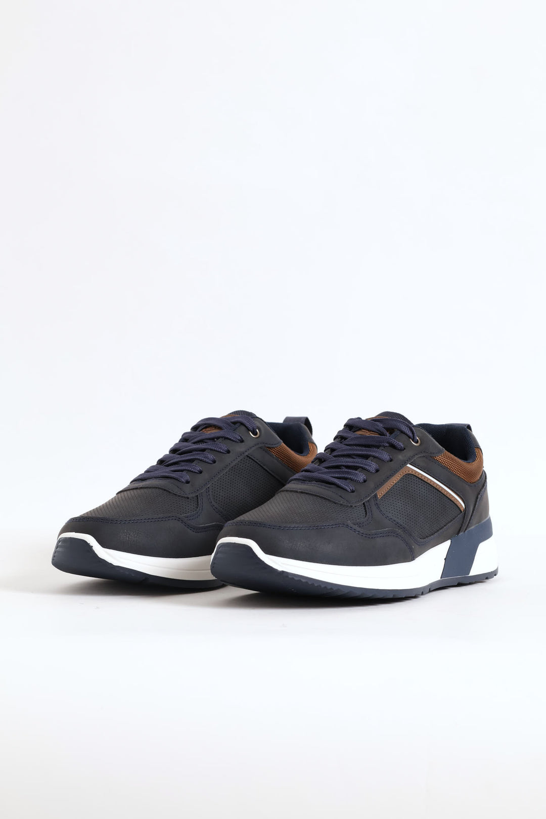River Panelled Casual Sneaker - Navy
