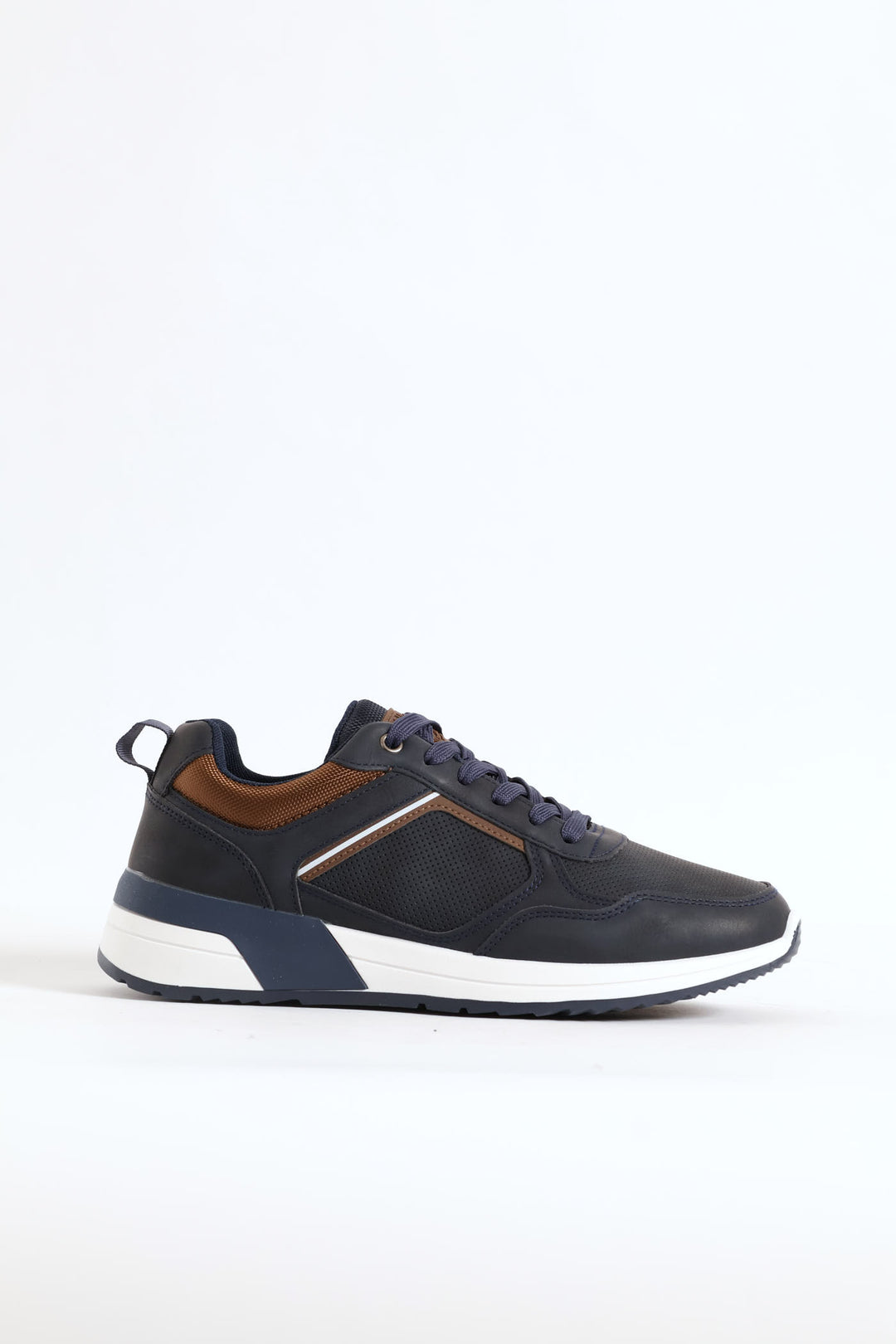 River Panelled Casual Sneaker - Navy