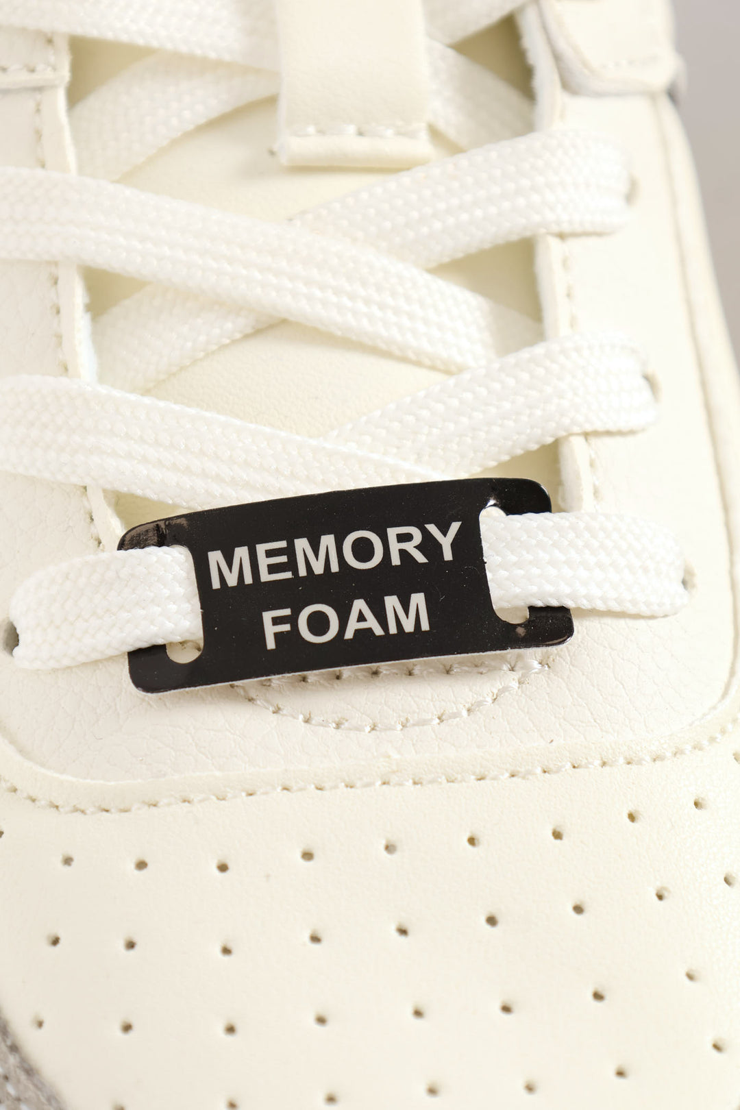 Panel Detail Sneaker - White/Grey
