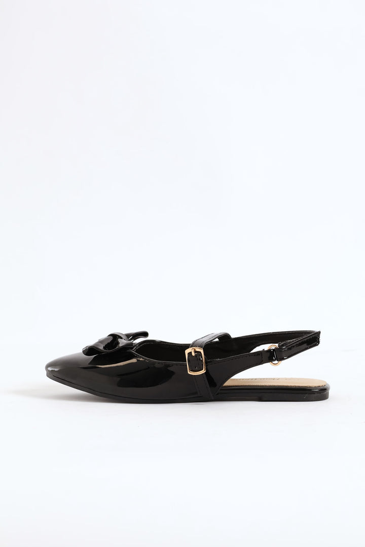 Girls Slingback Pump - Black