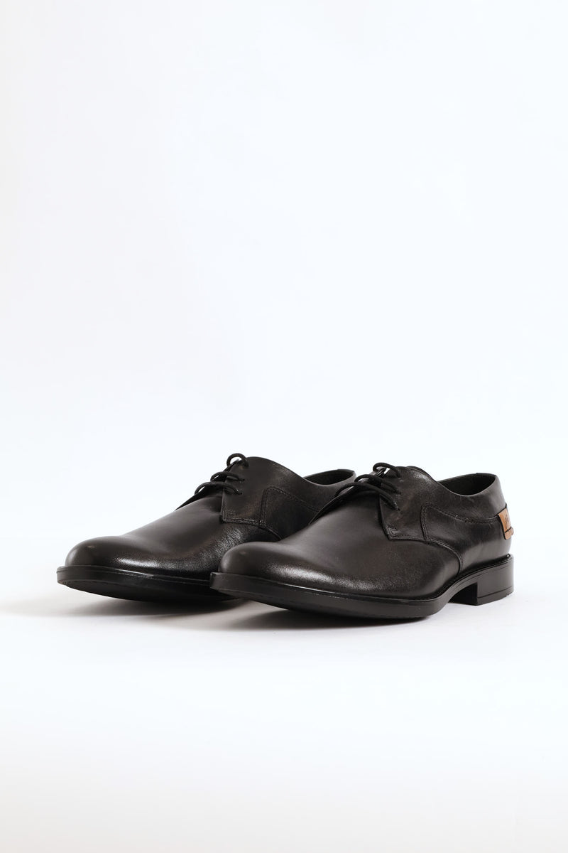 Leather Derby Shoe - Black