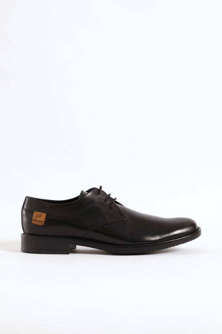 Leather Derby Shoe - Black