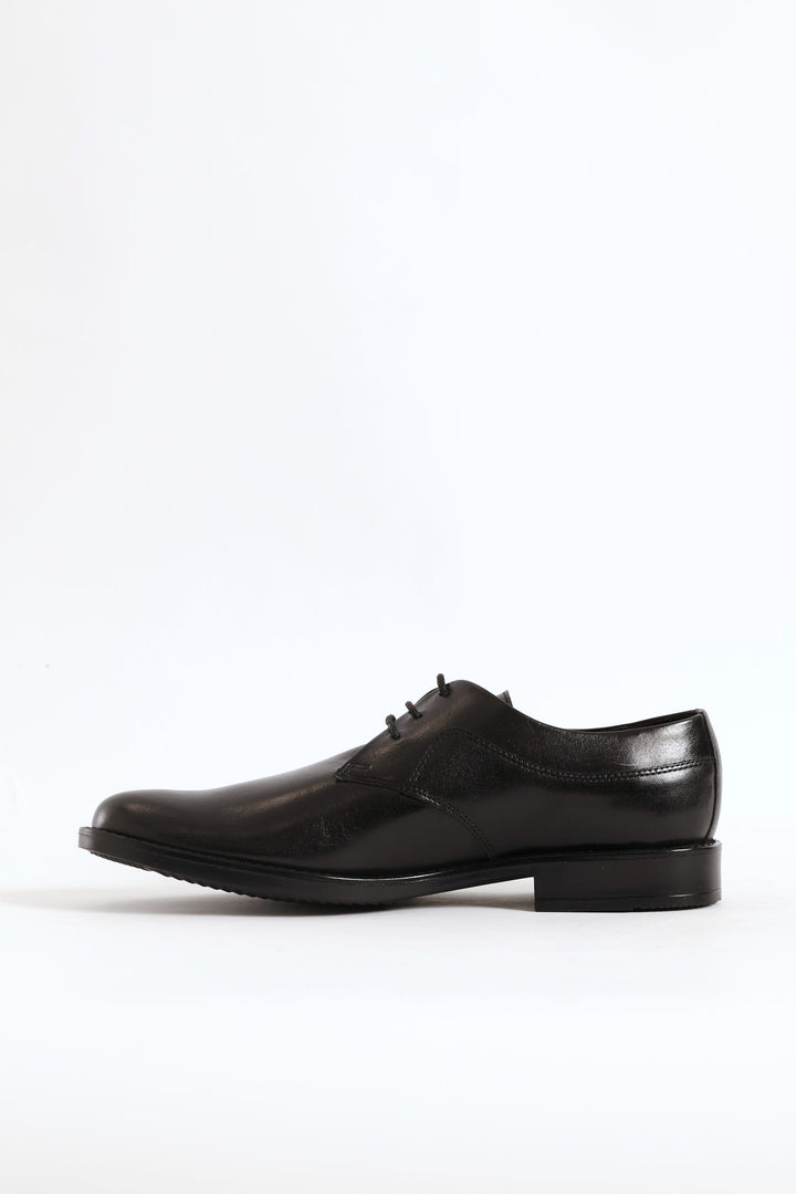 Leather Derby Shoe - Black