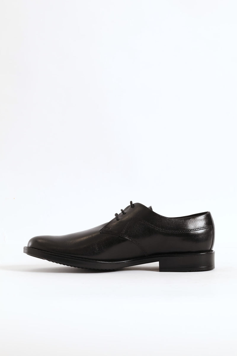 Leather Derby Shoe - Black