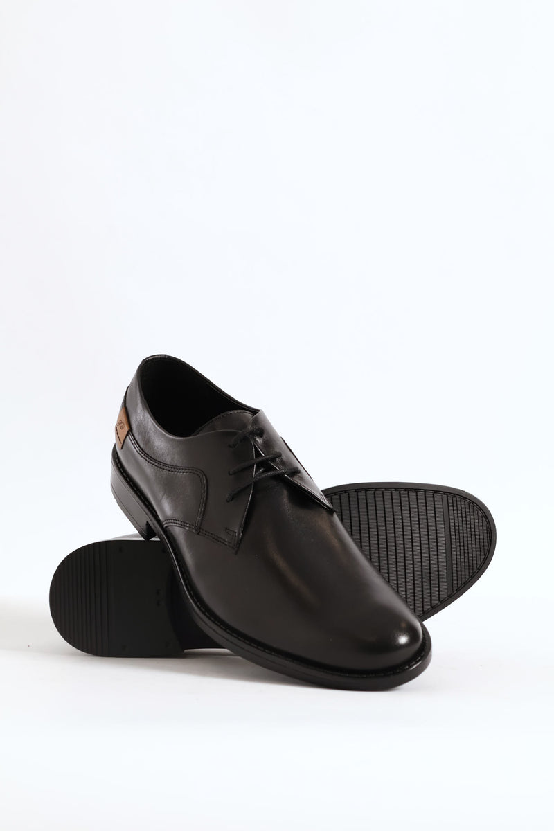 Leather Derby Shoe - Black
