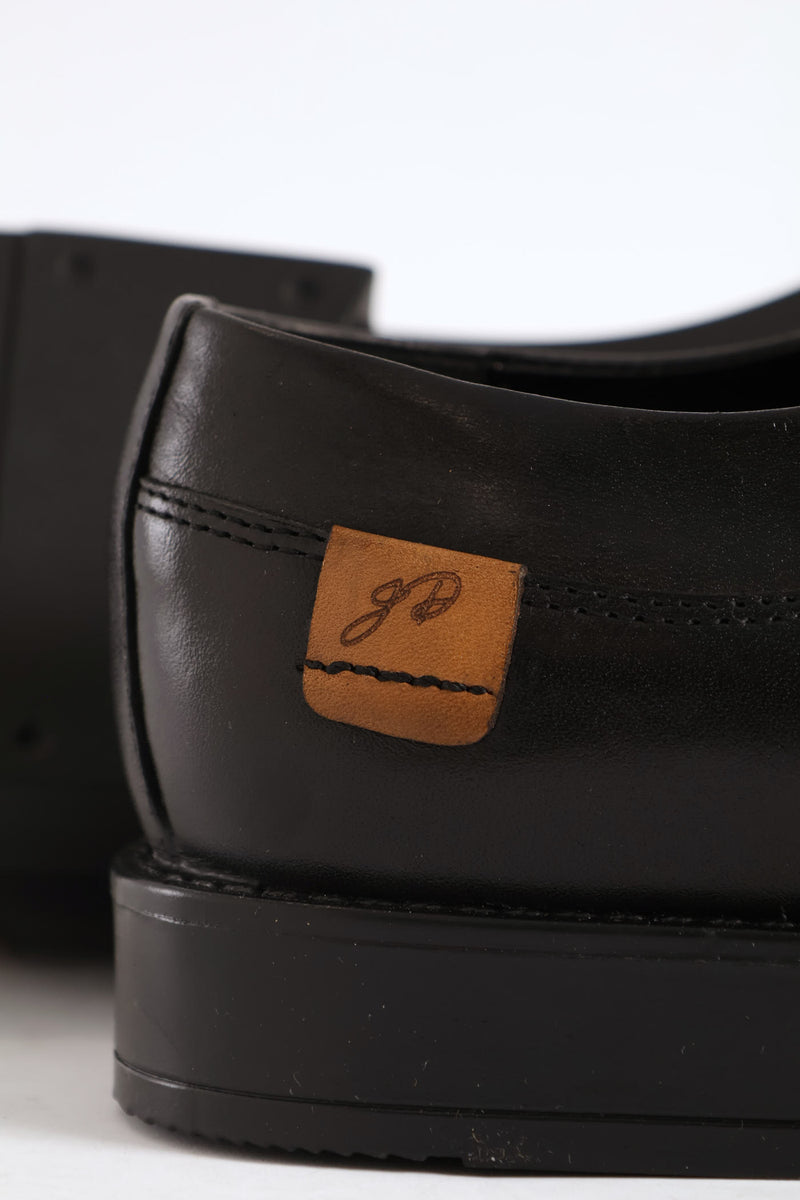 Leather Derby Shoe - Black