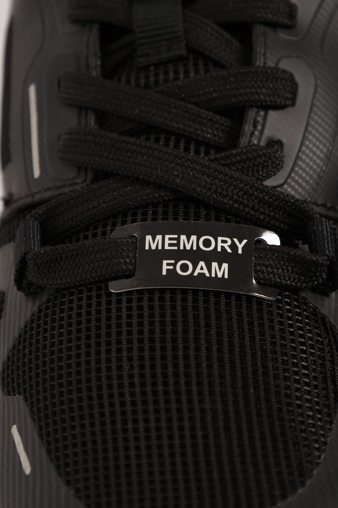 Mesh Lace Up Trainer - Black